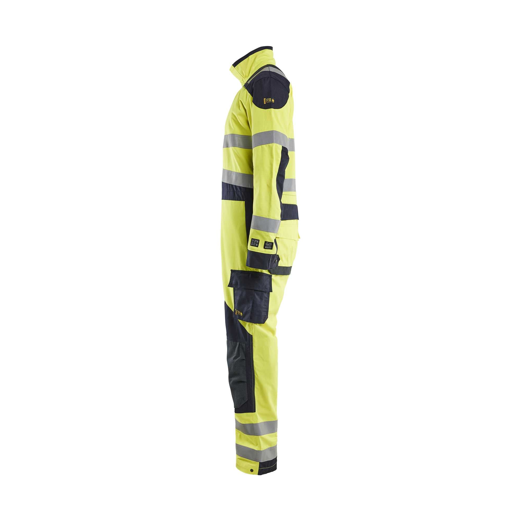 BLAKLADER 60891512 Multinorm Inherent overalls Hi Vis Reflective Work Coverall Men - Ripstop Fabric